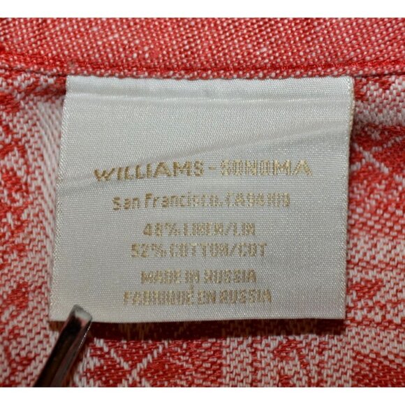 NWOT Williams Sonoma Red Table Cloth Size 70" X 108" The Night Before Christmas - Picture 9 of 10